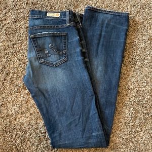 AG Adriano Goldschmied Women's Boyfriend Jeans - Dark Blue Wash
